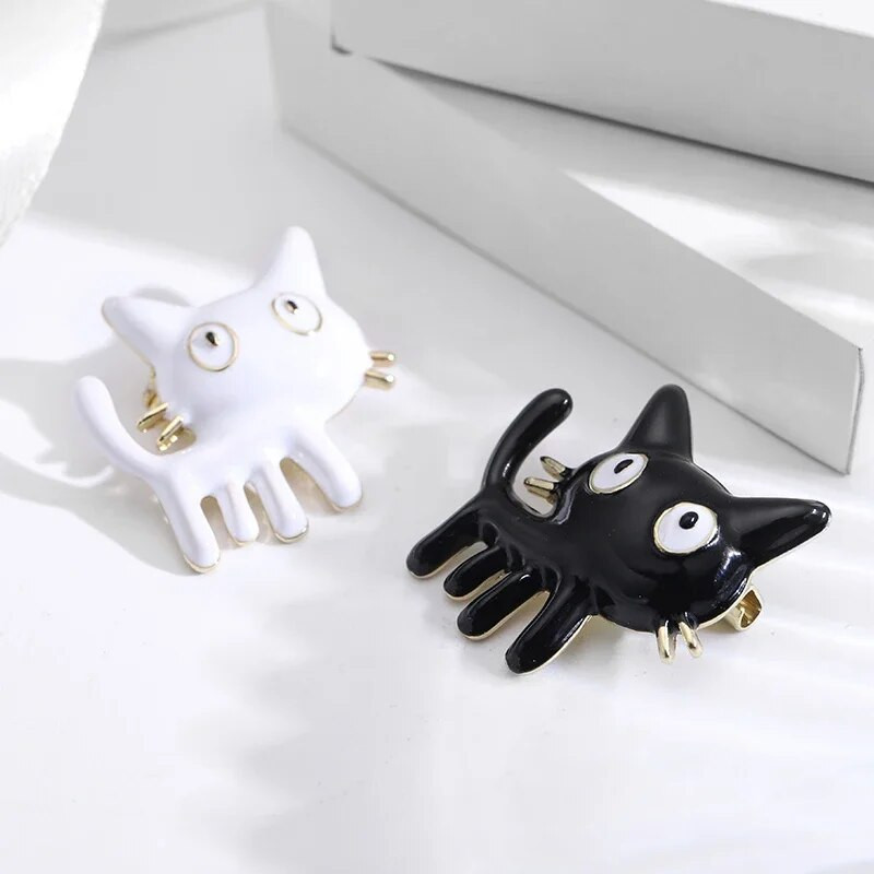 Dmari sieviešu piespraude korejiešu modes emalja atloka piespraudes burvīga kaķa žetons Biroja skolas aksesuāri draugam dāvana greznas rotaslietas