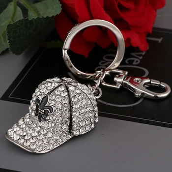 Кристална шапка летен ключодържател кристал кристален чар мода дамска красива чанта за бижута висулка ключодържател подарък