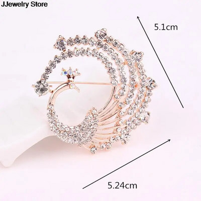 Augstas kvalitātes juvelierizstrādājumu apģērbu aksesuāri Ziedu piespraude korejiešu stila Bauhinia opāls ziedu korsāžas kristāla Rhinestone piespraude