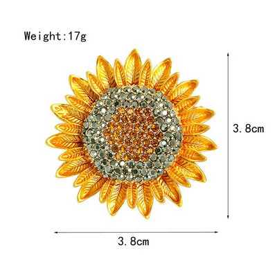 Augstas kvalitātes juvelierizstrādājumu apģērbu aksesuāri Ziedu piespraude korejiešu stila Bauhinia opāls ziedu korsāžas kristāla Rhinestone piespraude