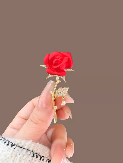 Elegantas Crystal Bauhinia saktas sievietēm Modes Rhinestone Pušķis Piespraudes Kāzu Rotaslietas Apģērbi Mētelis Atloku piespraudes