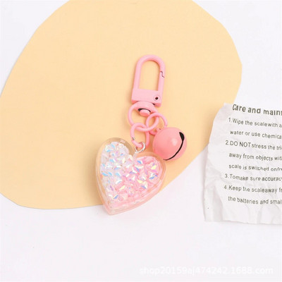 1 gab. Mīlestības atslēgu piekariņi Modes sirds formas atslēgu piekariņi, spīdīgi čipu pildīti sveķu atslēgu piekariņi sievietēm soma kuloni Valentīna dienas dāvana