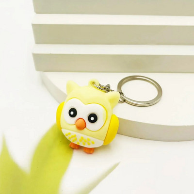 Jauns atslēgu piekariņš Creative Pūce Cute Animal Atslēgu kulons Atslēgu piekariņš Studentu Dāvana krāsains