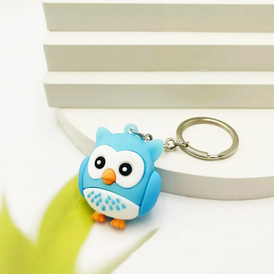 Jauns atslēgu piekariņš Creative Pūce Cute Animal Atslēgu kulons Atslēgu piekariņš Studentu Dāvana krāsains