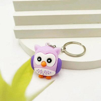 Jauns atslēgu piekariņš Creative Pūce Cute Animal Atslēgu kulons Atslēgu piekariņš Studentu Dāvana krāsains