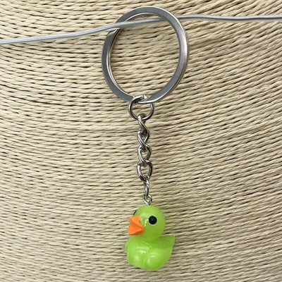 Cute Little Yellow Duck Atslēgu piekariņš Sievietēm Mini mīļotājiem Hialuronskābes pīles atslēgu piekariņš meitenēm Auto atslēgu piekariņš Rotaslietas