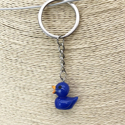 Cute Little Yellow Duck Atslēgu piekariņš Sievietēm Mini mīļotājiem Hialuronskābes pīles atslēgu piekariņš meitenēm Auto atslēgu piekariņš Rotaslietas