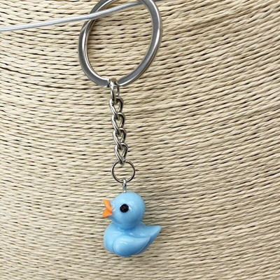 Cute Little Yellow Duck Atslēgu piekariņš Sievietēm Mini mīļotājiem Hialuronskābes pīles atslēgu piekariņš meitenēm Auto atslēgu piekariņš Rotaslietas