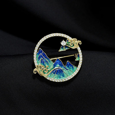 Barokový vintage listový tvar farebný kamienkový dutý brošňový náhrdelník pre ženy, odznak, elegantný kabát, oblek, korsáž, brošňové špendlíky, darček