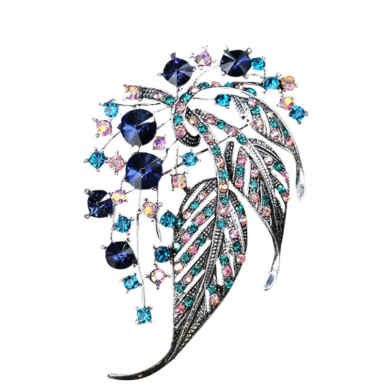 Augstākās klases izsmalcināti krāsaini dobu lapu piespraudes mētelis jaciņa kostīms piespraude Sieviešu eleganti atmosfēras apģērbu aksesuāri