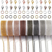 3 metru sakausējuma lielapjoma ķēde ar lēciena gredzeniem.