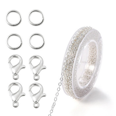 3 metru sakausējuma lielapjoma ķēde ar lēciena gredzeniem.