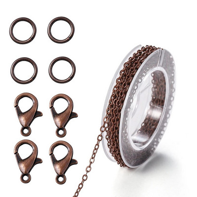 3 metru sakausējuma lielapjoma ķēde ar lēciena gredzeniem.