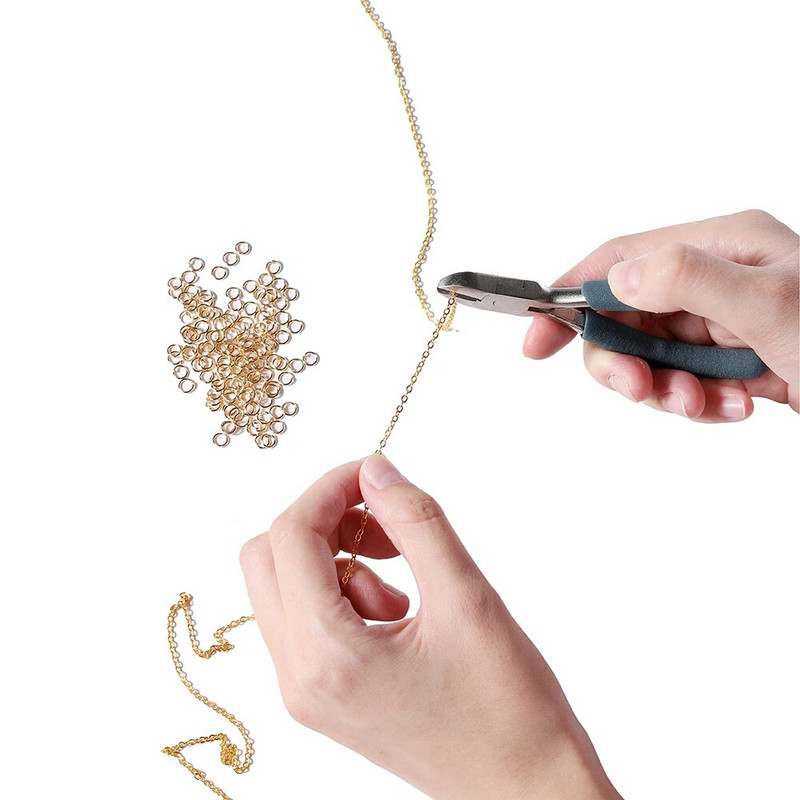 3 metru sakausējuma lielapjoma ķēde ar lēciena gredzeniem.