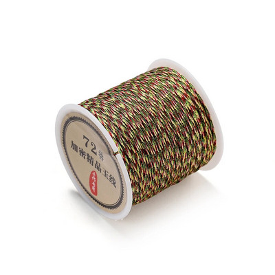 10/50M 0,8 χιλιοστά νάιλον κορδόνι μακραμέ σχοινί πλεκτό κορδόνι για φούντες DIY Αξεσουάρ κατασκευής κοσμημάτων με κορδόνια