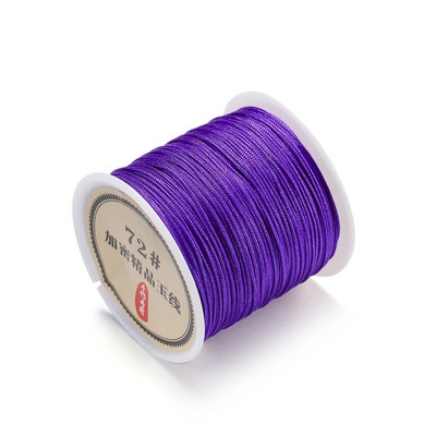 10/50M 0,8 χιλιοστά νάιλον κορδόνι μακραμέ σχοινί πλεκτό κορδόνι για φούντες DIY Αξεσουάρ κατασκευής κοσμημάτων με κορδόνια