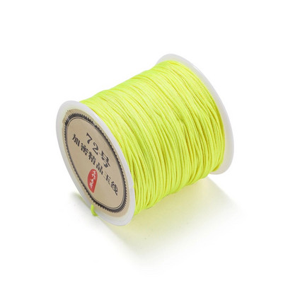 10/50M 0,8 χιλιοστά νάιλον κορδόνι μακραμέ σχοινί πλεκτό κορδόνι για φούντες DIY Αξεσουάρ κατασκευής κοσμημάτων με κορδόνια