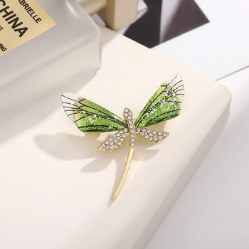Καρφίτσες με στρας Dragonfly για γυναίκες Κομψή ιδιοσυγκρασία Καρφίτσες καρφίτσας με έντομα Γούρι Κοσμήματα Δώρα γάμου