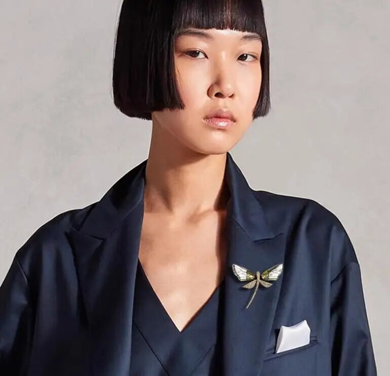 Καρφίτσες με στρας Dragonfly για γυναίκες Κομψή ιδιοσυγκρασία Καρφίτσες καρφίτσας με έντομα Γούρι Κοσμήματα Δώρα γάμου