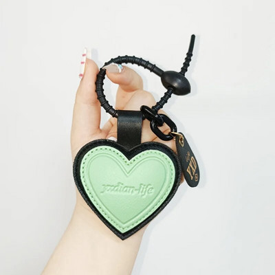 5 krāsu sirds formas PU ādas atslēgu piekariņi sievietēm Jauki sirds atslēgu piekariņi aksesuāri Rokassomu dekorēšana Auto atslēgu piekariņu vairumtirdzniecība