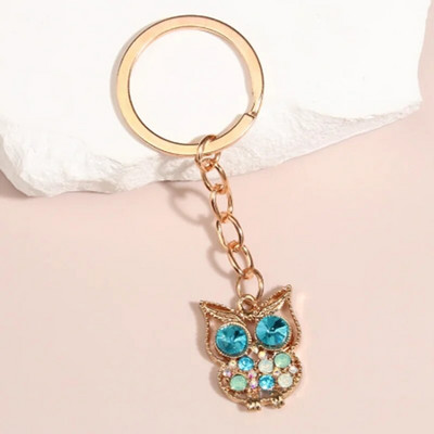 Armas loom Võtmehoidja Öökull Kristallist võtmehoidja Emailist Võtmehoidja Mälestuskingitus Naistele Meestele Käekott Aksessuaarid Auto DIY Võtmehoidja