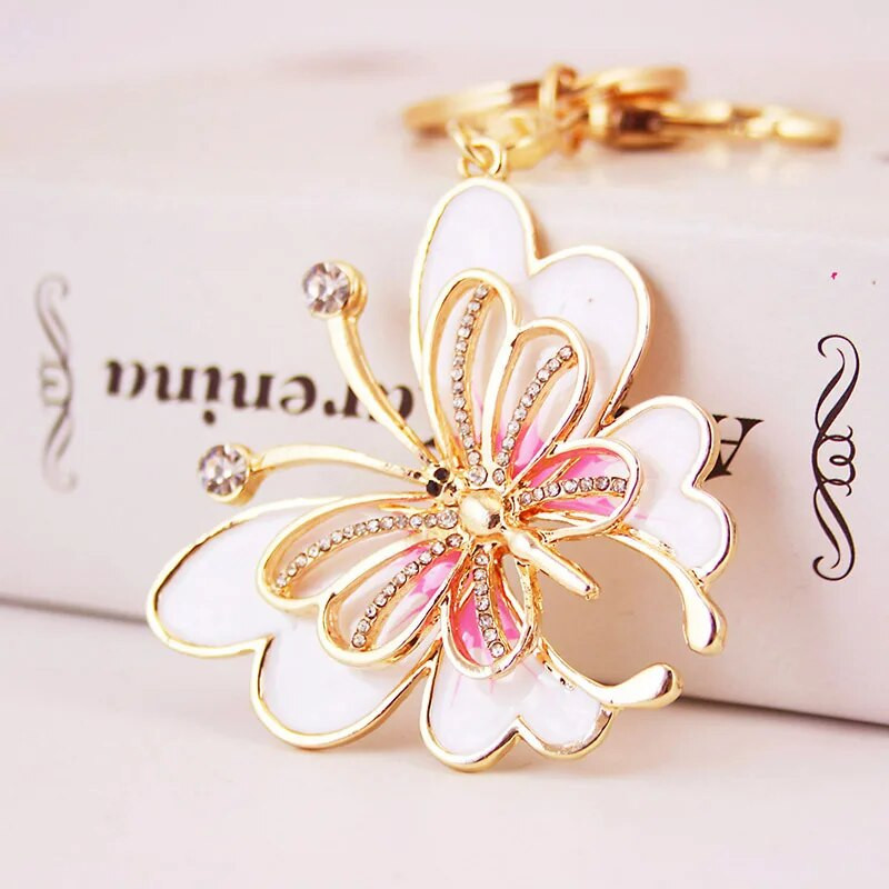 Μόδα έντομο ζωικό μπρελόκ σειρά δημιουργική χειροτεχνία μικρό δώρο πεταλούδα μπρελόκ αλυσίδα αυτοκινήτου μπρελόκ γυναικεία τσάντα μεταλλικό κρεμαστό