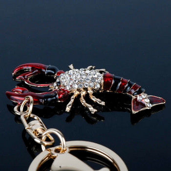 Fashion Scorpion Cute μενταγιόν Κρυστάλλινο γούρι Μπρελόκ Μπρελόκ Πάρτι Γάμου Δημιουργικό δώρο γενεθλίων για γυναίκες Πορτοφόλι κλειδί αυτοκινήτου