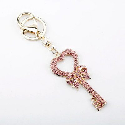 Mood Crystal Keys Kuju võlu Võtmehoidja Sõlm Tüdrukute kott Ripats Võtme Asjake Kristallist Rhinestonest Süda Võtmehoidjad Llaveros Läikiv