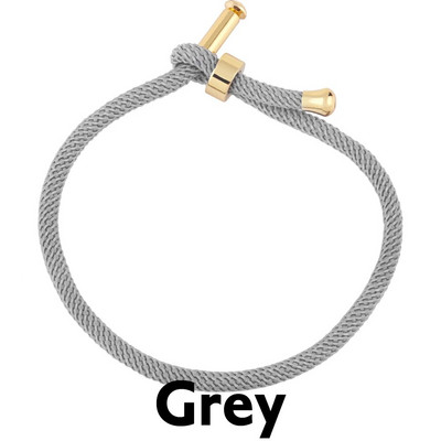 OCESRIO krāsainas regulējamas kokvilnas sarkanas virves rokassprādzes ķēdes apzeltītas vara DIY sastāvdaļas rotaslietu izgatavošanai cana002