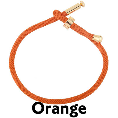 OCESRIO krāsainas regulējamas kokvilnas sarkanas virves rokassprādzes ķēdes apzeltītas vara DIY sastāvdaļas rotaslietu izgatavošanai cana002