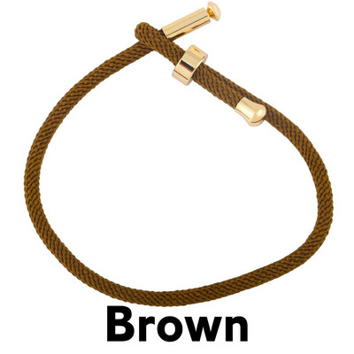 OCESRIO krāsainas regulējamas kokvilnas sarkanas virves rokassprādzes ķēdes apzeltītas vara DIY sastāvdaļas rotaslietu izgatavošanai cana002