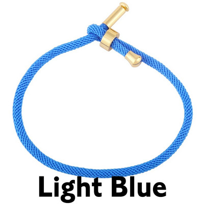 OCESRIO krāsainas regulējamas kokvilnas sarkanas virves rokassprādzes ķēdes apzeltītas vara DIY sastāvdaļas rotaslietu izgatavošanai cana002