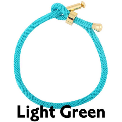 OCESRIO krāsainas regulējamas kokvilnas sarkanas virves rokassprādzes ķēdes apzeltītas vara DIY sastāvdaļas rotaslietu izgatavošanai cana002