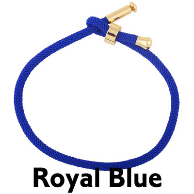 OCESRIO krāsainas regulējamas kokvilnas sarkanas virves rokassprādzes ķēdes apzeltītas vara DIY sastāvdaļas rotaslietu izgatavošanai cana002