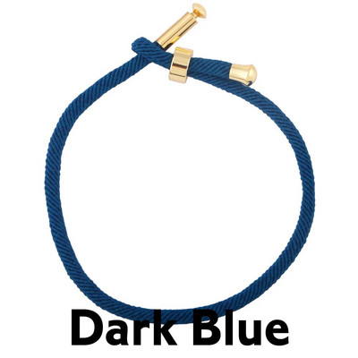 OCESRIO krāsainas regulējamas kokvilnas sarkanas virves rokassprādzes ķēdes apzeltītas vara DIY sastāvdaļas rotaslietu izgatavošanai cana002