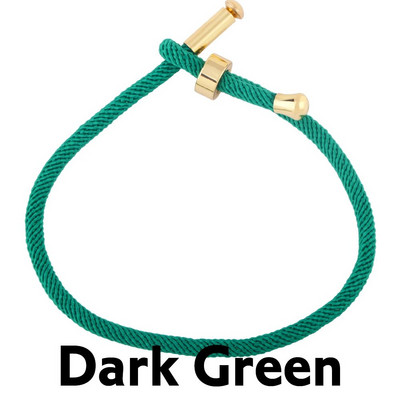 OCESRIO krāsainas regulējamas kokvilnas sarkanas virves rokassprādzes ķēdes apzeltītas vara DIY sastāvdaļas rotaslietu izgatavošanai cana002