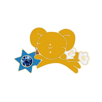 Χαριτωμένο ροζ πριγκίπισσα με σμάλτο καρφίτσα κινουμένων σχεδίων μαγικό ραβδί Θησαυρός στήθος καρφίτσα καρφίτσα καρφίτσα καρφίτσα ρόλος καρδιά τσάντα πέτο Παιδικό δώρο κοσμήματα