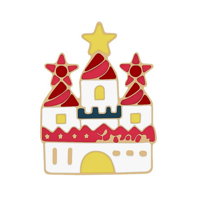 Χαριτωμένο ροζ πριγκίπισσα με σμάλτο καρφίτσα κινουμένων σχεδίων μαγικό ραβδί Θησαυρός στήθος καρφίτσα καρφίτσα καρφίτσα καρφίτσα ρόλος καρδιά τσάντα πέτο Παιδικό δώρο κοσμήματα