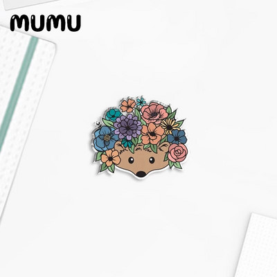 2023 New Mushroom Hedgehog Lapel Pin Flower Animal Ducky Acrylic καρφίτσες Χειροποίητες εποξειδικές κοσμηματοπούλες τσάντα τσάντα