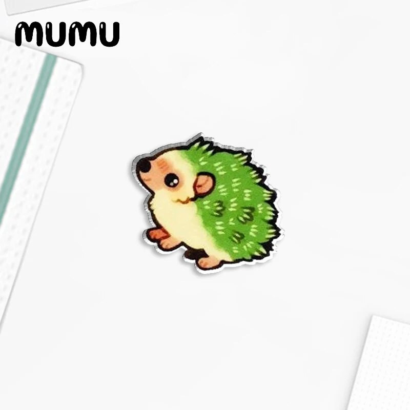 2023 New Mushroom Hedgehog Lapel Pin Flower Animal Ducky Acrylic καρφίτσες Χειροποίητες εποξειδικές κοσμηματοπούλες τσάντα τσάντα
