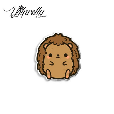 2023. gada jaunums modes karikatūra Jauki ezis dzīvnieki ar rokām darināti akrila epoksīda žetonu piespraudes