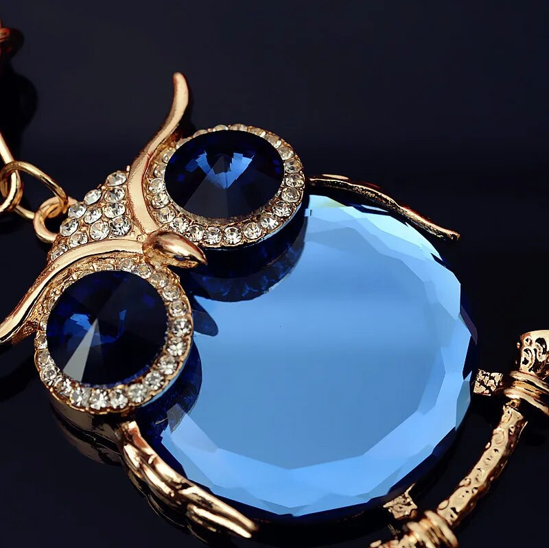 Jauns dāvanu Rhinestone Cute Pūce Auto atslēgu piekariņš karikatūra Soma Rhinestone Eagle Kulons K2229