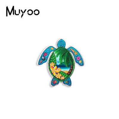 2023. gada jaunums, modes jūras bruņurupucis, varavīksnes lepnums, krāsaina glezna ar rokām darināta epoksīda akrila sveķu atloka piespraudes nozīmītes piespraudes