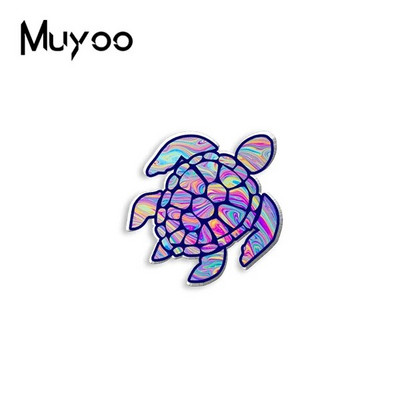 2023. gada jaunums, modes jūras bruņurupucis, varavīksnes lepnums, krāsaina glezna ar rokām darināta epoksīda akrila sveķu atloka piespraudes nozīmītes piespraudes