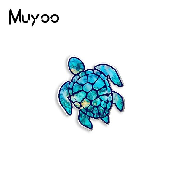 2023. gada jaunums, modes jūras bruņurupucis, varavīksnes lepnums, krāsaina glezna ar rokām darināta epoksīda akrila sveķu atloka piespraudes nozīmītes piespraudes