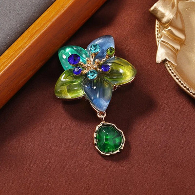 Εκλεκτές vintage Star καρφίτσα ρετσίνι κρεμαστό κόσμημα καρφίτσες για γυναίκες Λαμπερό Pentagram Corsage Lady Wedding Party Καρφίτσες κοσμημάτων