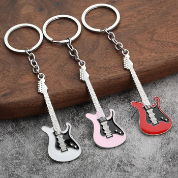 Y2k Guitar Love Heart Star Keychain за мъже, жени Sweet Cool Trendy Fashion Pendant Keychain Rock Punk Vintage Accessories Gift