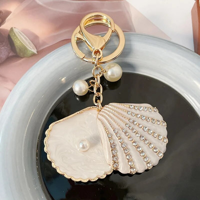 Radošs pērļu atslēgu piekariņš Rhinestone atslēgu piekariņu gredzens jauks atslēgu turētājs sieviešu soma, piekariņš, modes rotaslietas, automašīnu kulonu vairumtirdzniecība