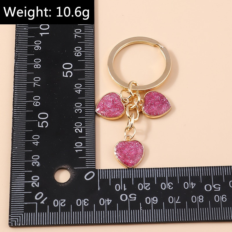 Jauna modes emalja mīlestības sirds atslēgu piekariņi sievietēm vīriešiem automašīnu atslēgu turētājs atslēgu piekari Rokassomu piekariņi DIY rotaslietas aksesuāri
