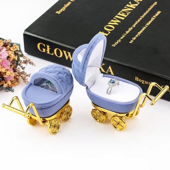 1 τεμάχιο Lovely Velvet Jewelry Box Δοχείο Κουτί βέρας για σκουλαρίκια Κολιέ Βραχιόλι Display Θήκη δώρου 16 στυλ